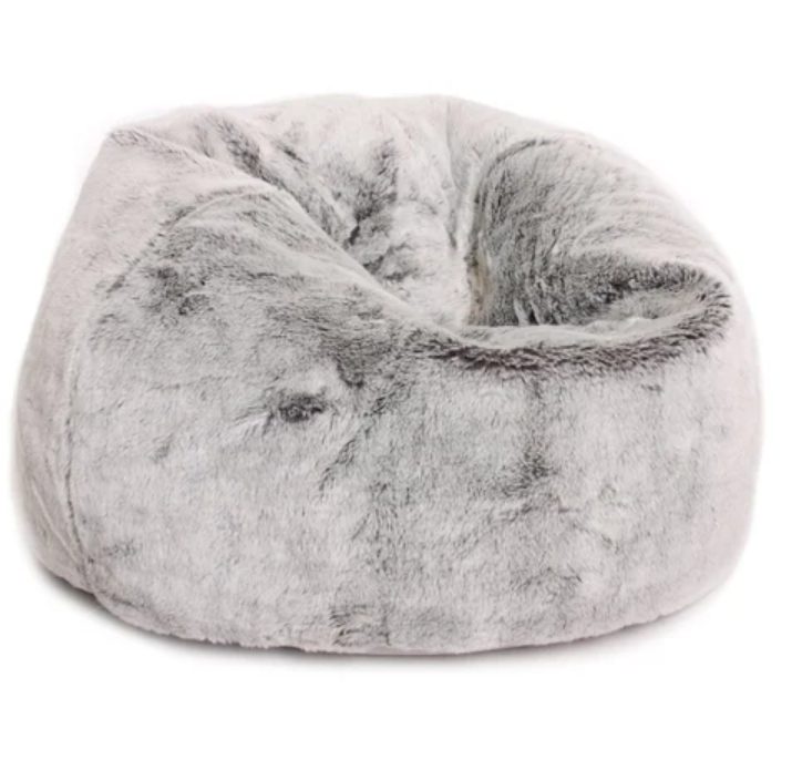 cat faux fur bean bag