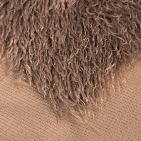 100% Polyester Long Pile Mongolia Faux Fur For Garment