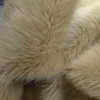 Acrylic Solid Beige Color Faux Fox Fur