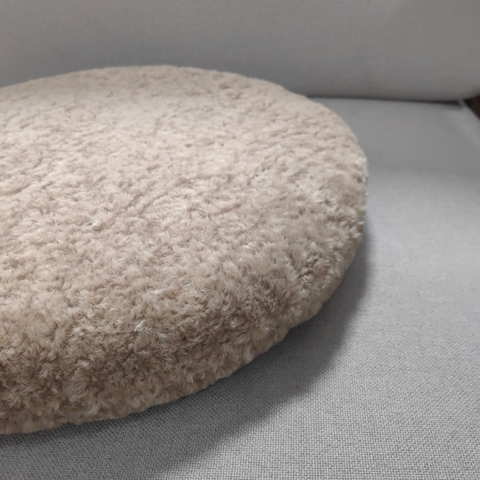 Imitation Crimped Wool Plush Cushion with Memory Foam Inner Core