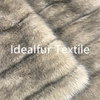 870gsm Smoky Brown Cloud Check No Fading Fox Fur for Fashion Apparel