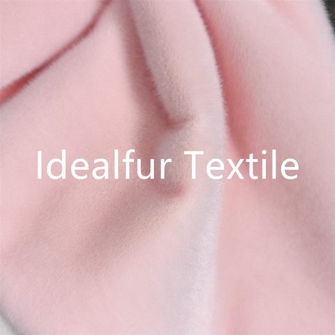  Luxury Short Pile Mink Faux Fur Fabric for Garment
