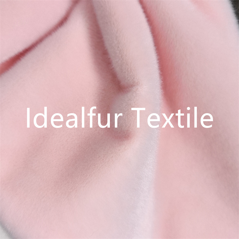 Luxury Short Pile Mink Faux Fur Fabric for Garment