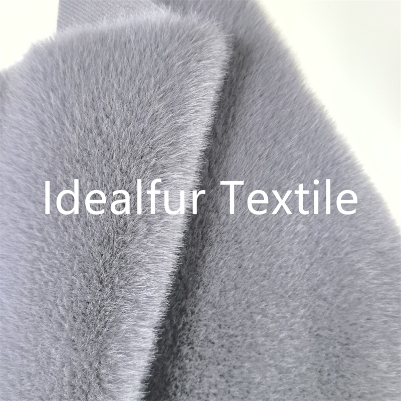 Luxury Short Pile Mink Faux Fur Fabric for Garment 