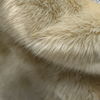 Acrylic Solid Beige Color Faux Fox Fur
