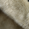 Acrylic Solid Beige Color Faux Fox Fur