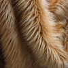 Eco-Friendly Orange Acrylic Faux Fox Fur