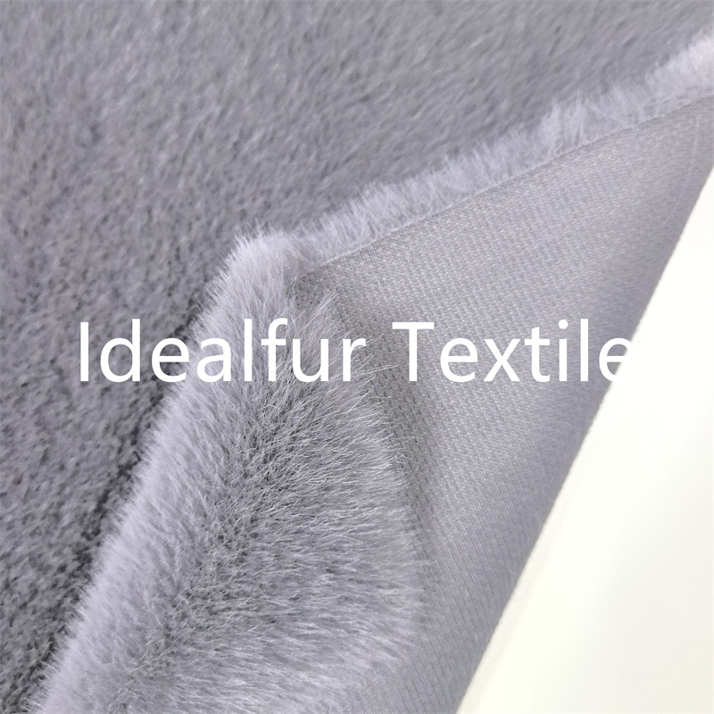 Luxury Short Pile Mink Faux Fur Fabric for Garment 