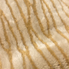 Striped Two-Color Jacquard Knit Faux Fur